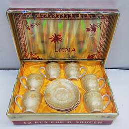 Lena Complete 12 Cups & Saucers Tea Set