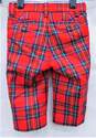 Red Plaid Flannel Suspender Pant Baby Size 6 to 12 Months image number 2