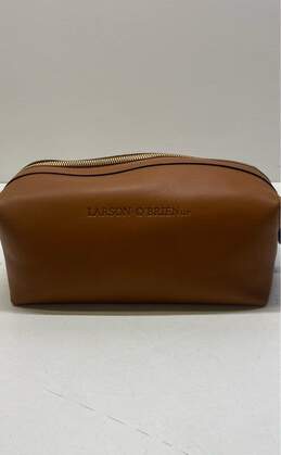 Ghurka Leather Shave Toiletry Kit Bag Chestnut