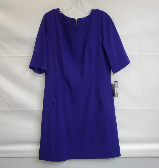 Tahari A-Line Regal Purple Dress Sz 16 image number 1