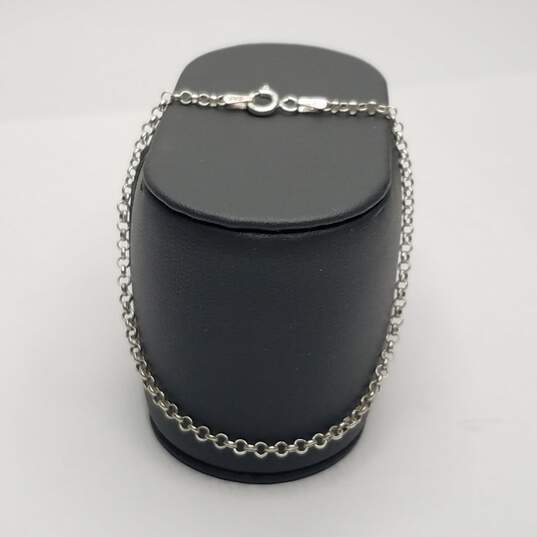 Milor Sterling Silver Chain Link 6 3/4" Bracelet 1.9g image number 1