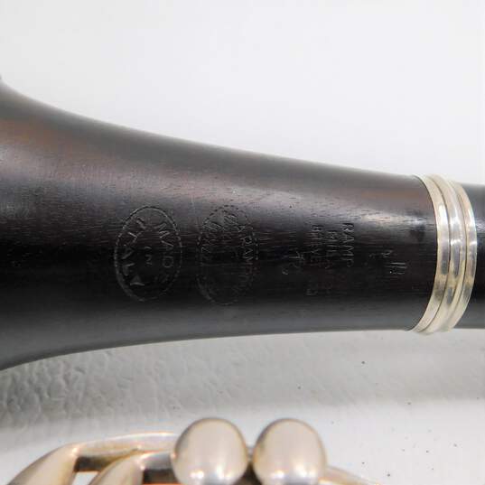 Italian Rampone and Cazzani Brand Wooden B Flat Clarinet w/ Hard Case image number 5
