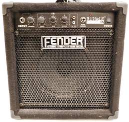 Fender Brand Rumble 15 Model Black Electric Bass Guitar Amplifier w/ Power Cable