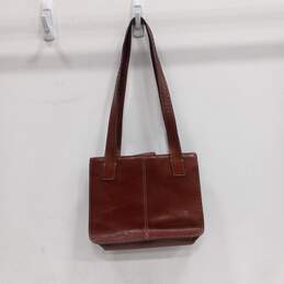 Fossil Top Handle Satchel Style Leather Shoulder Handbag