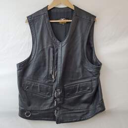 Vintage Harley-Davidson Leather Riding Vest Size XL