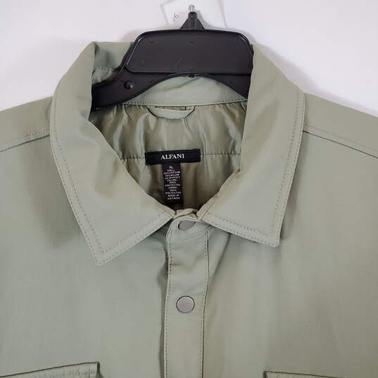 Alfani Men's Olive Green Bomber Jacket SZ XL image number 2