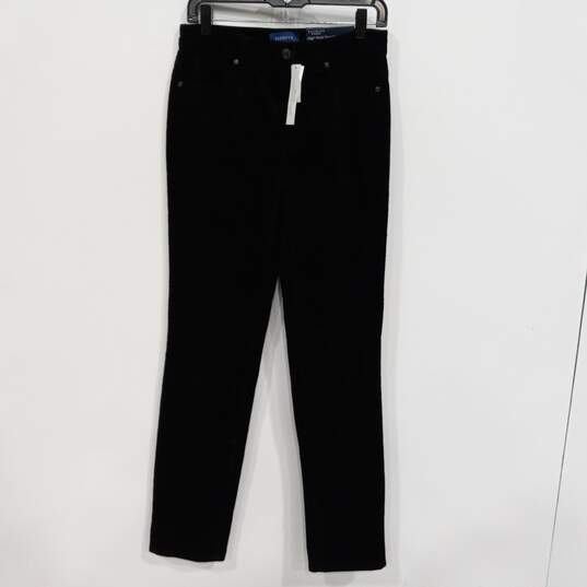 Talbots Women's Black High-Waist Straight-Leg Corduroy Pants Size 2 NWT image number 1