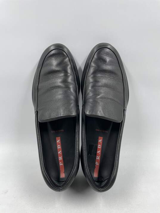 Authentic Prada Black Chunky Loafers W 8.5 image number 6