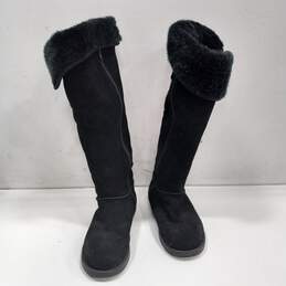 Ed Hardy Women's Knee-Hi Suede Boots Size 9 11FHL20LW