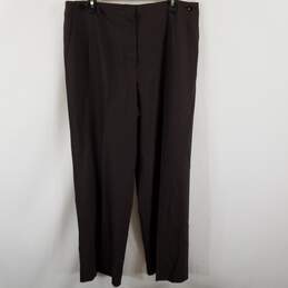 Talbots Women Brown Wool Blend Pants 16 NWT alternative image