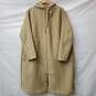 JNBY Womens Camel Color Hooded Longline Oversize Polywool Jersey Coat Size XL image number 1