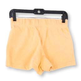 Womens Peach Elastic Waist Pockets Side Slit Athletic Shorts Size Small alternative image