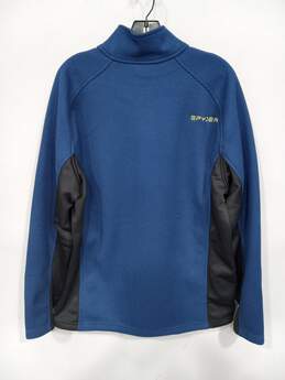 Spyder Men's Blue LS Half Zip Jacket Size XL alternative image