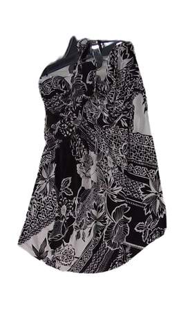 Womens Black Floral Halter Neck Sleeveless Pullover Blouse Top Size Medium alternative image
