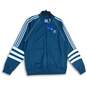 NWT Adidas Womens Blue Superstar Long Sleeve Full-Zip Track Jacket Size L image number 1