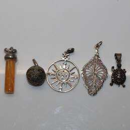 Assortment of 5 Sterling Silver Pendants - 14.6g