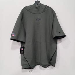 Nike NFL Broncos Onfield Apparel Hooded Short Sleeve Standard Fit Hoodie Shirt Men's Size XXL NWT