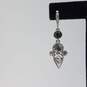 Givenchy Authentic Silver Tone Crystal Lever Back Dangle Earrings w/COA 10.6g image number 2