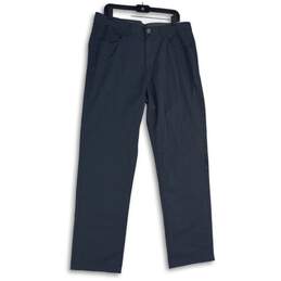 NWT Calvin Klein Mens Blue Flat Front Straight Leg Chino Pants Size 36X34