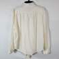 Paris Atelier Women Ivory Button Up Shirt Sz 8 NWT image number 5