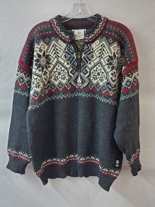 Buy the Dale of Norway Salt Lake 2002 Pullover Gray Winter Sweater Size ...