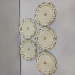 Homer Laughlin 'Virginia Rose' Set of 5 Dinner Plates alternative image