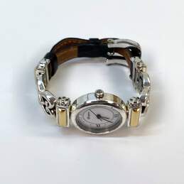 Designer Brighton Champagne Silver-Tone Oval Quartz Analog Wristwatch alternative image