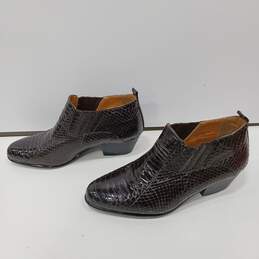 Giorgio Bruitini Brown Genuine Snakeskin Shoes Size 8M alternative image