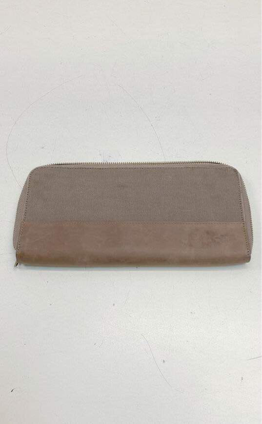 Ted Baker Brown Leather and Canvas Wallet image number 2