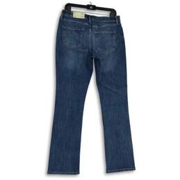 NWT Womens Blue Denim Dark Wash Mid Rise Slim Fit Bootcut Jeans Size 10 alternative image