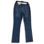 NWT Womens Blue Denim Dark Wash Mid Rise Slim Fit Bootcut Jeans Size 10 image number 2