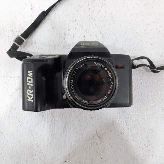 Ricoh KR-10M 35mm SLR Film Camera w/ Pentax 50mm Lens & Neck Strap image number 6