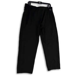 Mens Black White Flat Front Pull-On Yoga Training Capri Pants Size XL alternative image