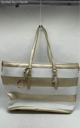 Michael Kors Womens White Gold Color Handbag alternative image