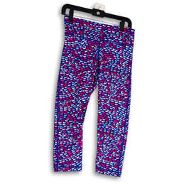 Womens Multicolor Printed Elastic Waist Pull-On Stretch Ankle Leggings Size S