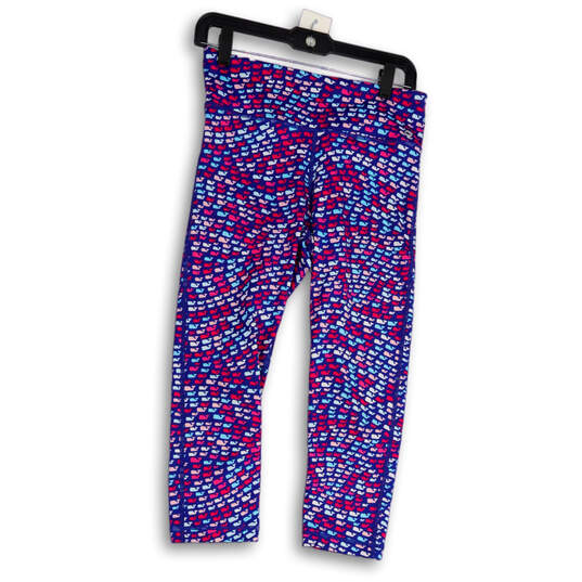 Womens Multicolor Printed Elastic Waist Pull-On Stretch Ankle Leggings Size S image number 1