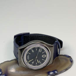 Designer Swatch Silver-Tone Blue Adjustable Strap Analog Wristwatch alternative image