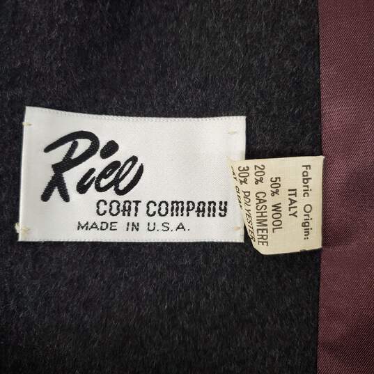 TG Reil WM's Gray Cashmere Wool & Polyester Blend Overcoat Sz. 38 image number 3