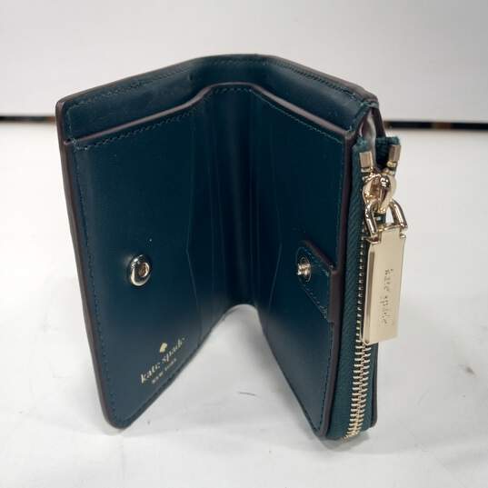 Kate Spade Black Wristlet & Green Bi-Fold Wallet 2pc Bundle image number 3