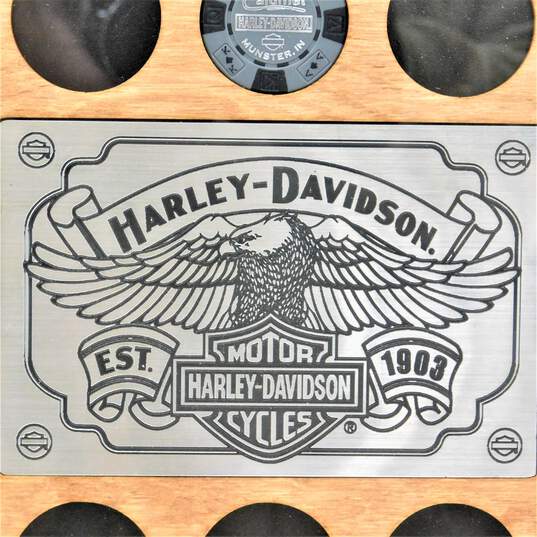 Harley-Davidson Poker Chip Collector's Frame w/ 1 Poker Chip image number 3