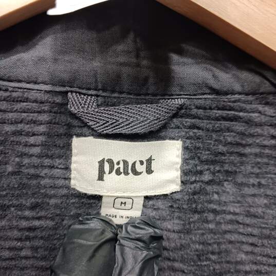 Pact Women's Grey Corduroy Jacket Size Medium image number 3