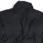 Mens Black Mock Neck Pockets Snap Front Puffer Vest Size Large image number 4
