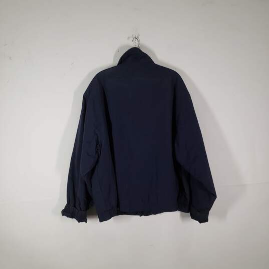 Mens Mock Neck Long Sleeve Zipper Pockets Full-Zip Jacket Size X-Large image number 2
