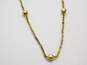 10K Yellow Gold Faceted Ball Margarita Chain Anklet 1.9g image number 2