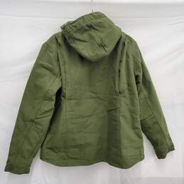 Carhartt MN's 100% Cotton, Fleece Hooded Heavy Hooded Green Jacket Sz. M alternative image