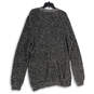 Mens Black Knitted Long Sleeve Button Front Cardigan Sweater Size 2XL Tall image number 2