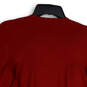 Womens Red Tight-Knit Long Sleeve Open Front Cardigan Sweater Size Medium image number 4