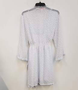 Womens White Purple Polka Dot Nightgown With Cami Top Sleepwear Set Size XS alternative image