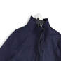 Mens Navy Softshell Mock Neck Long Sleeve Full-Zip Jacket Size Small image number 3