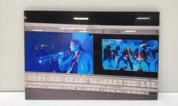 Clear Acrylic Framed Print of Michael Jackson's Film "This is it" being Edited